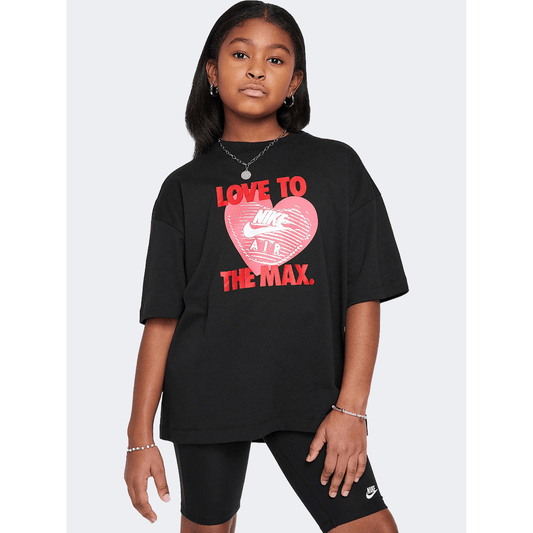 Nike Sportswear Girls Lifestyle T-Shirt Black - Medaid