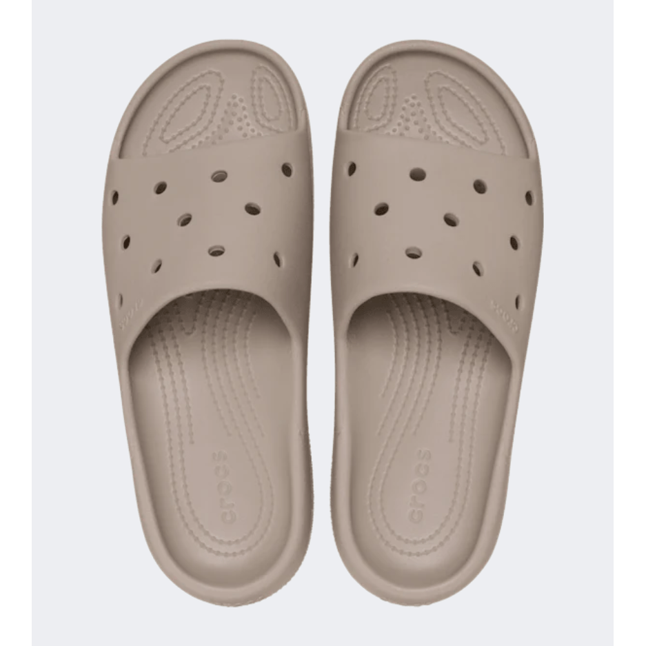 Crocs Classic V2 Unisex Lifestyle Slippers Taupe - Medaid
