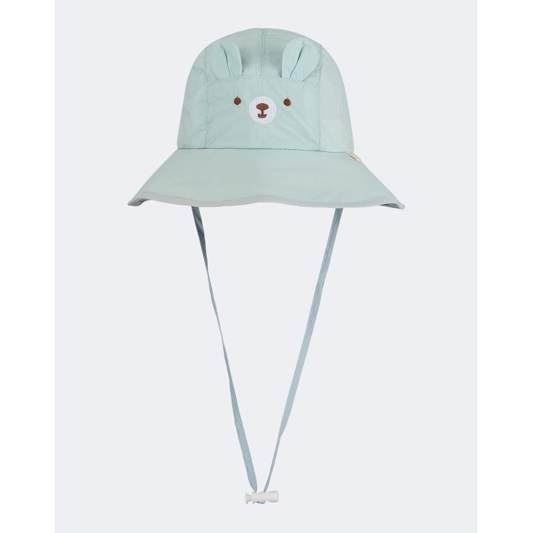 Oil And Gaz Stylish Kids Beach Bucket Hat Blue/Beige - Medaid
