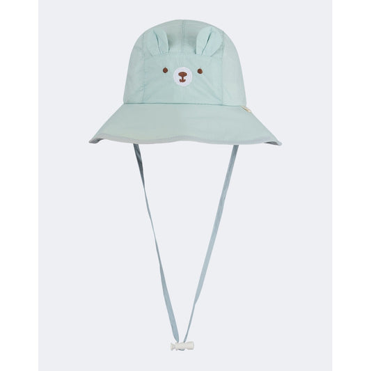 Oil And Gaz Stylish Kids Beach Bucket Hat Blue/Beige - Medaid