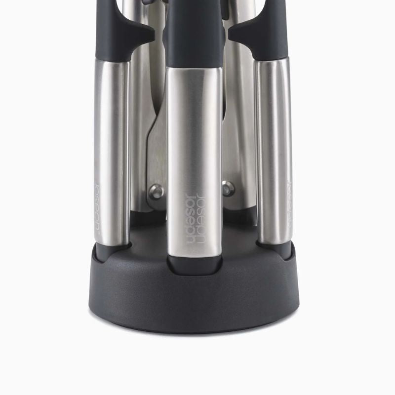 Joseph Joseph Elevate™ Fusion 5-piece Stainless-steel Utensil Set with Compact Stand - Medaid