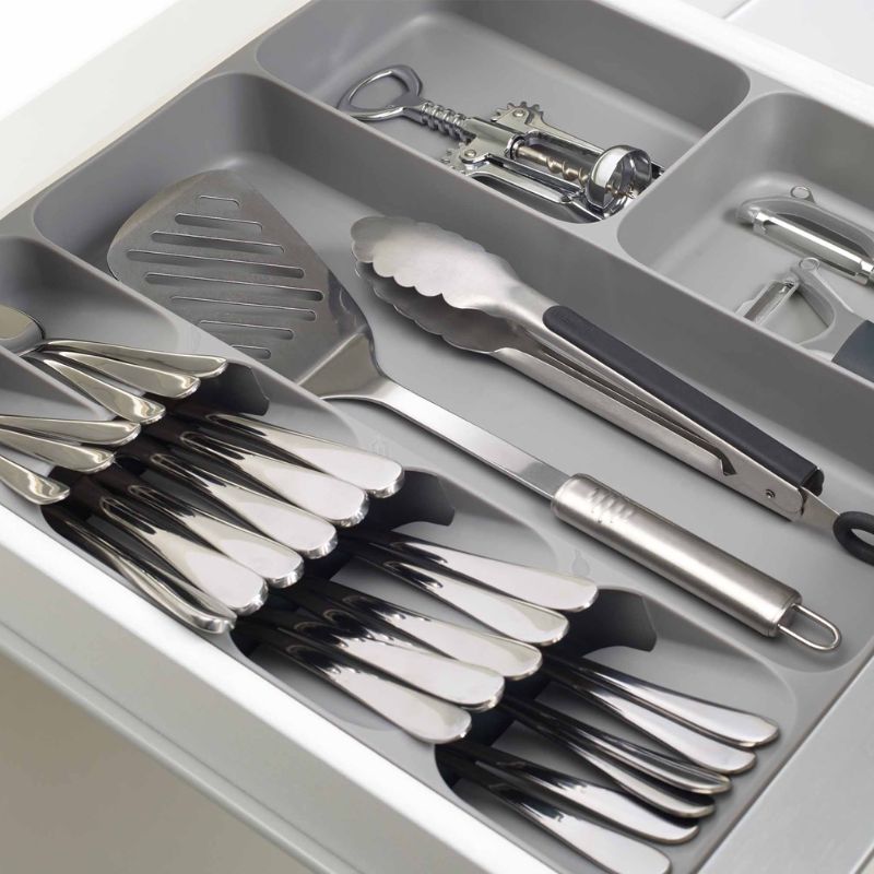 Joseph Joseph DrawerStore™ Grey Cutlery, Utensil & Gadget Organiser - Medaid