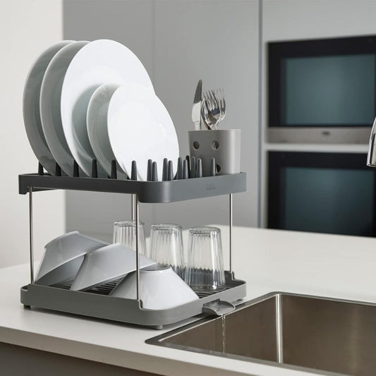 Joseph Joseph Duo 2-Tier Dish Rack - Grey - Medaid