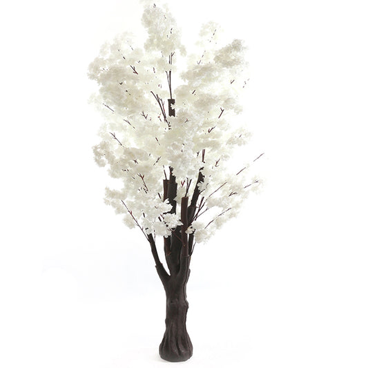 2 M, Artificial White Cherry Blossom Tree for Home Décor, Wedding Event, Party, Restaurant, Indoor, Outdoor - Medaid