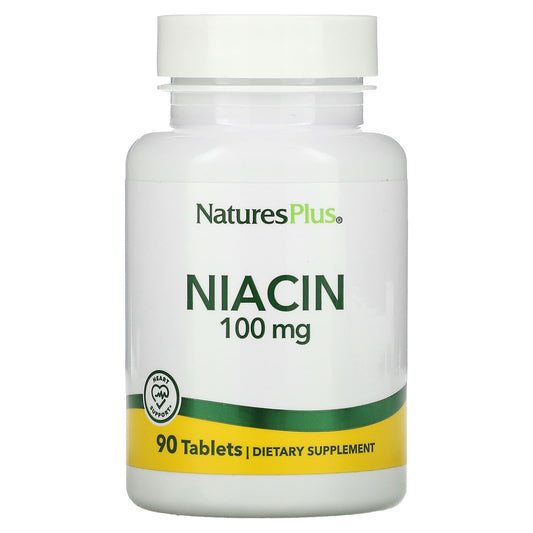 NaturesPlus, Niacin, 100 mg, 90 Tablets - Medaid