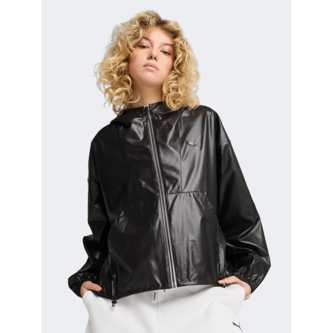 Puma Ess Oversized Wind Wardrobe Women Lifestyle Jacket Black - Medaid