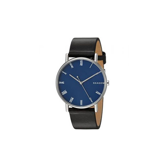 Skagen Men's Analogue Quartz Watch with Leather Strap - Medaid