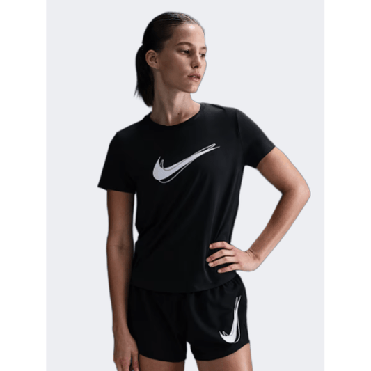 Nike One Swoosh Women Running T-Shirt Black - Medaid