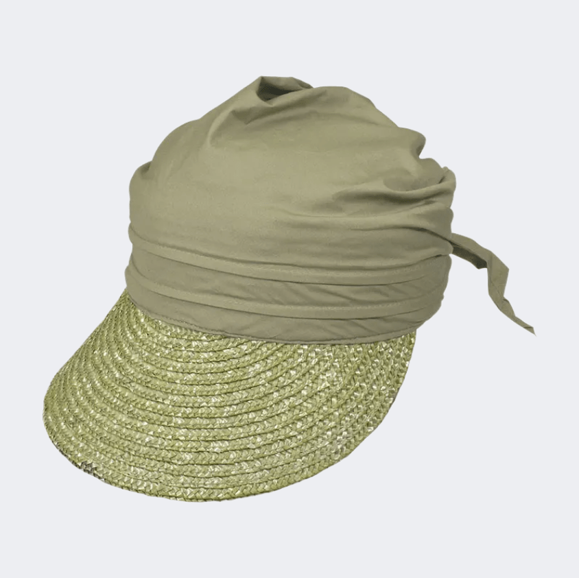 Stamion Visor Women Beach Hat Olive - Medaid
