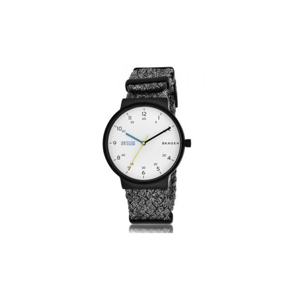 Skagen Nylon Analogue Quartz Round Watch For Men - Medaid