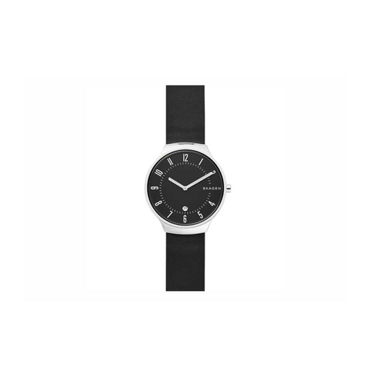 Skagen Grenen Black Leather Watch - Medaid