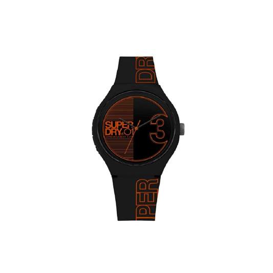 Superdry Urban Xl Fusion Black/Orange Watch - Medaid