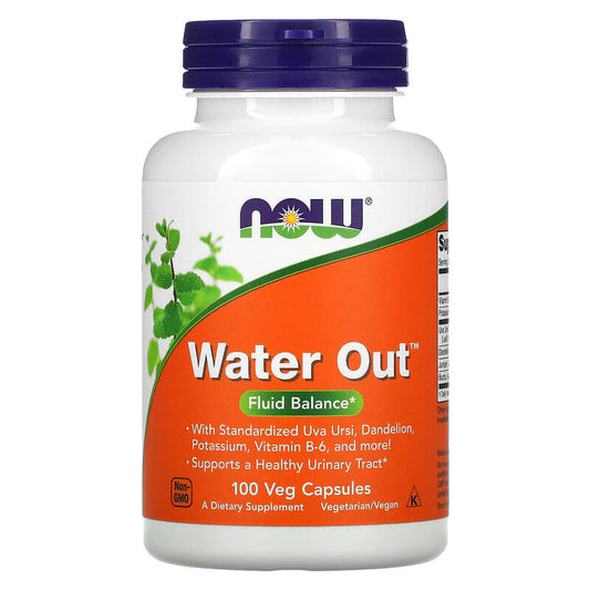 NOW Foods, Water Out, Fluid Balance, 100 Veg Capsules - Medaid