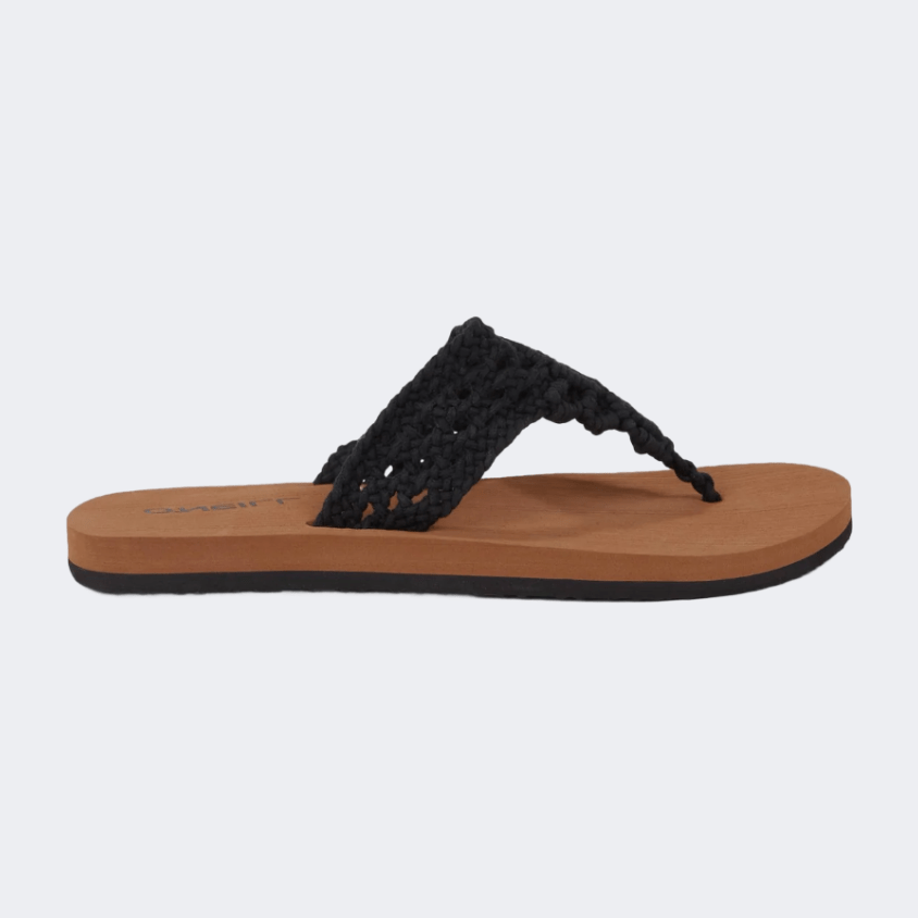 Oneill Ditsy Crochet Women Beach Slippers Black - Medaid International