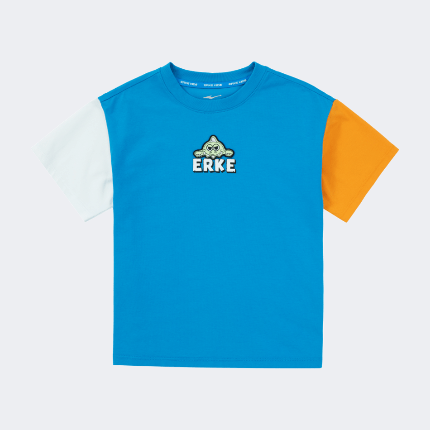 Erke Infant-Boys Lifestyle T-Shirt Blue/Orange - Medaid International