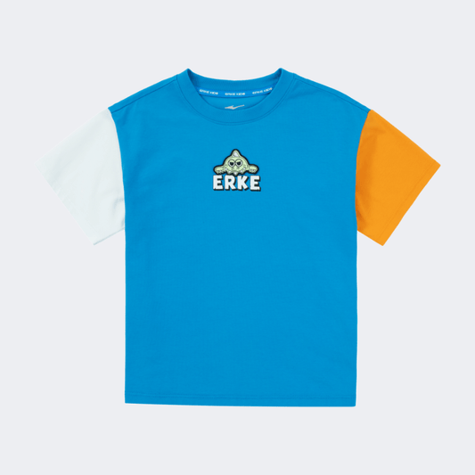 Erke Infant-Boys Lifestyle T-Shirt Blue/Orange - Medaid International