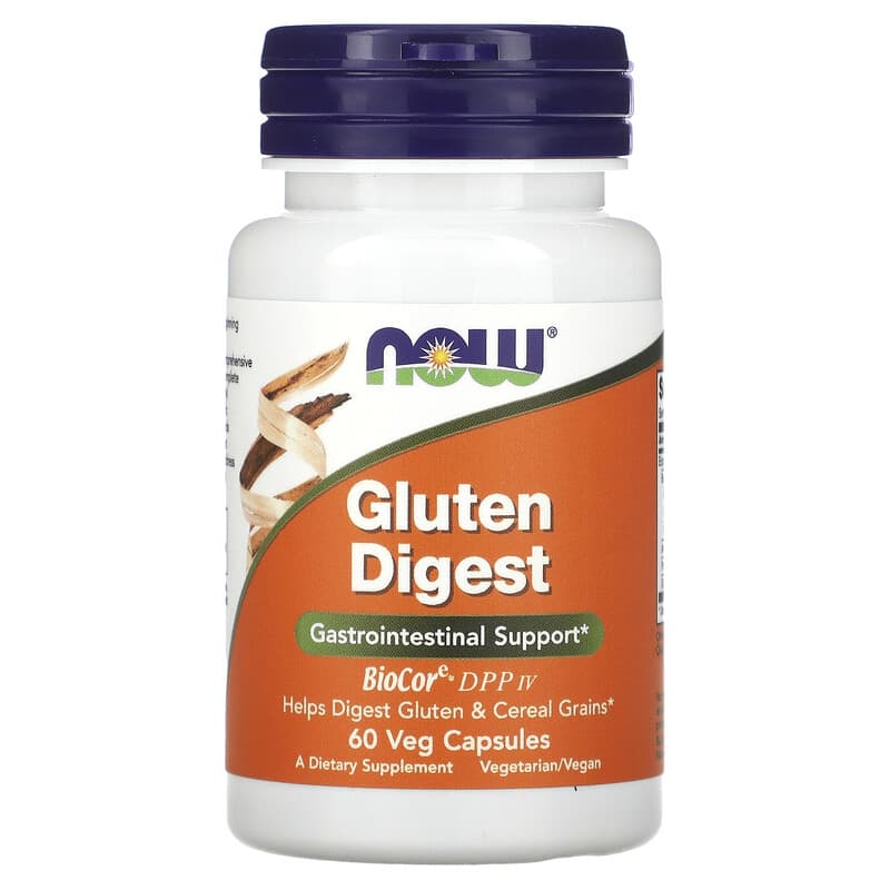 NOW Foods, Gluten Digest, 60 Veg Capsules - Medaid