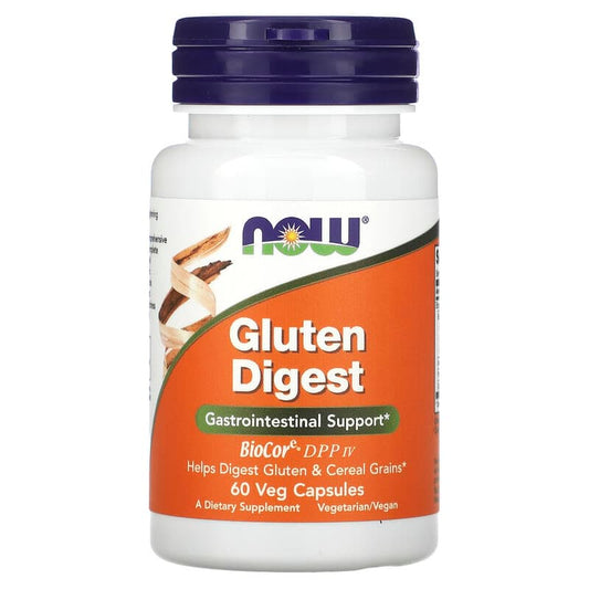 NOW Foods, Gluten Digest, 60 Veg Capsules - Medaid