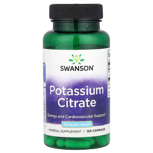 Swanson, Potassium Citrate, 99 mg, 120 Capsules - Medaid