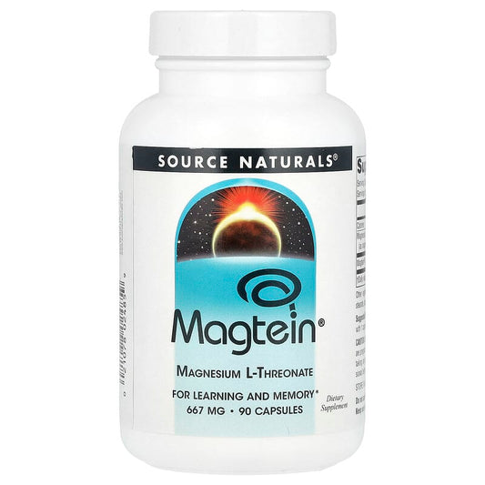 Source Naturals, Magtein, Magnesium L-Threonate, 90 Capsules - Medaid