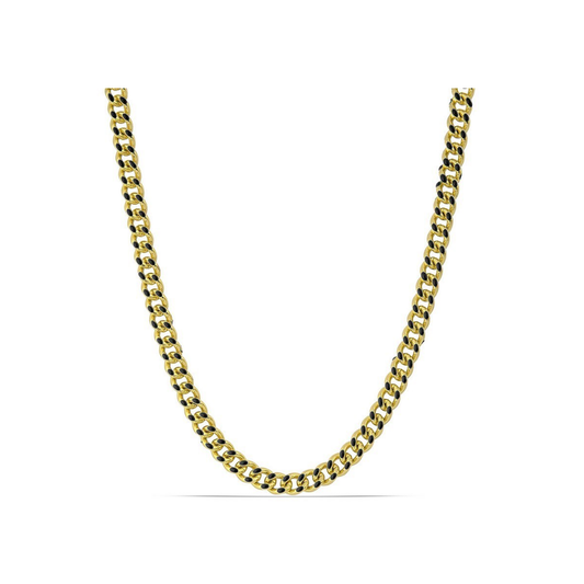 Polo Exchange Black Enamel Gourmet Gold Tone Necklace - Medaid International