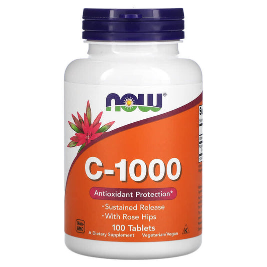 NOW Foods, C-1000, 100 Tablets - Medaid