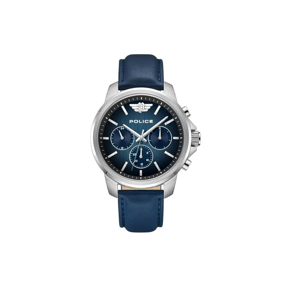 Police Chronograph Stainless Steel Leater Watch PEWJF0006301 - Medaid