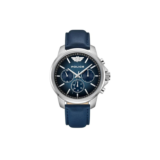 Police Chronograph Stainless Steel Leater Watch PEWJF0006301 - Medaid