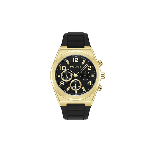 Police Salkantay Gold Rubber Watch PEWJQ2226702 - Medaid