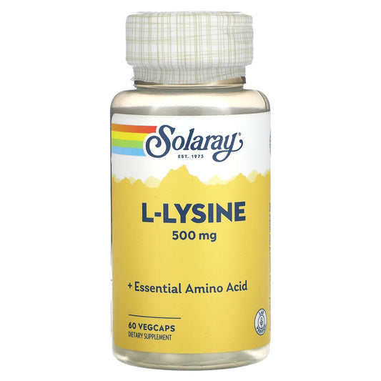 Solaray, L-Lysine, 500 mg, 60 VegCaps - Medaid
