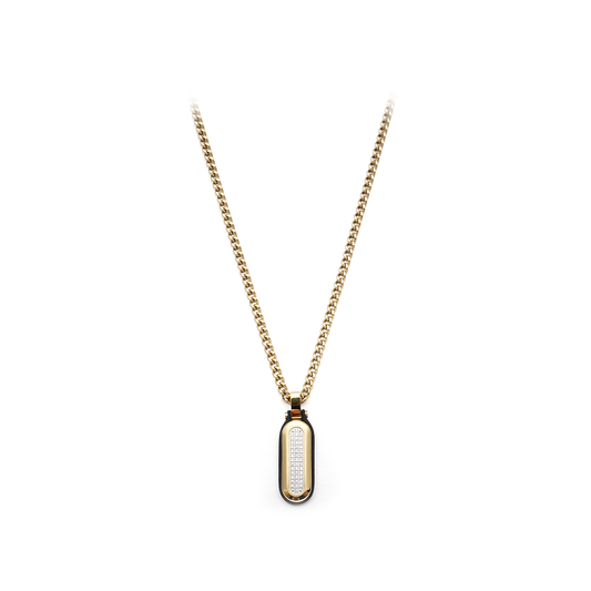 Polo Exchange ACC.PX-2210035, Necklace Stainless Gold - Medaid