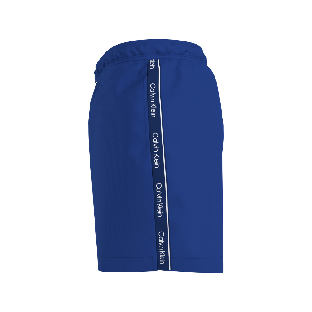 Calvin Klein Logo Tape Medium Drawstring Swim Shorts Dark Blue - Medaid International