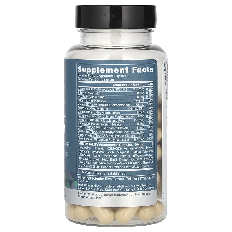 Eu Natural, Inner Vitality, 60 Vegetarian Capsules - Medaid