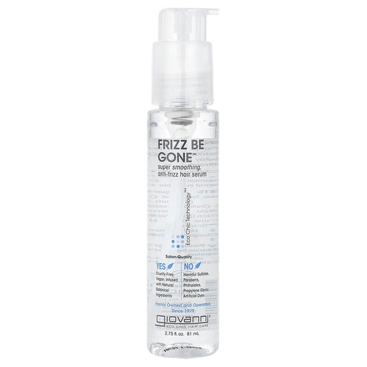 Giovanni, Frizz Be Gone™, Super Smoothing, Anti-Frizz Hair Serum, 2.75 fl oz (81 ml) - Medaid