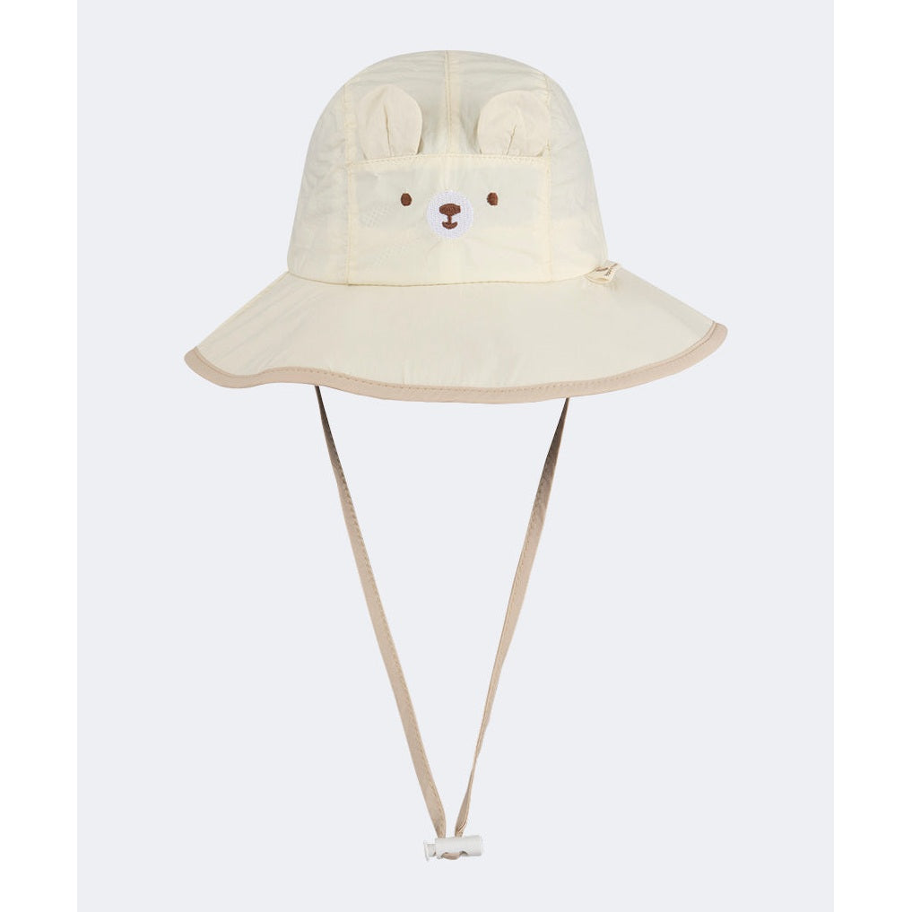 Oil And Gaz Stylish Kids Beach Bucket Hat Light Beige - Medaid