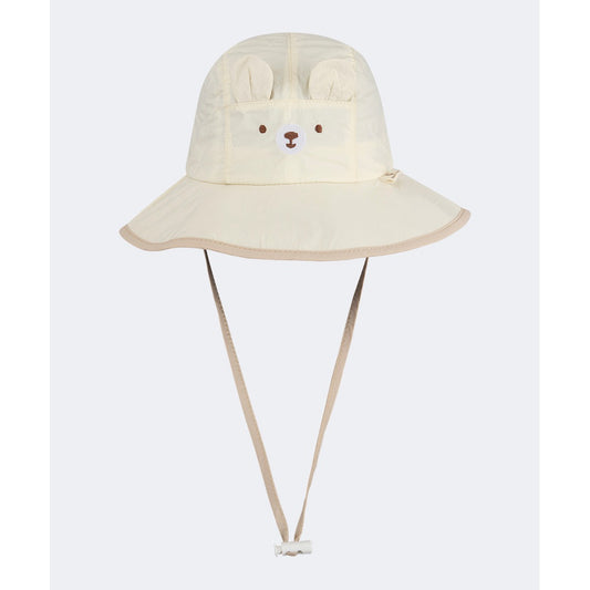 Oil And Gaz Stylish Kids Beach Bucket Hat Light Beige - Medaid