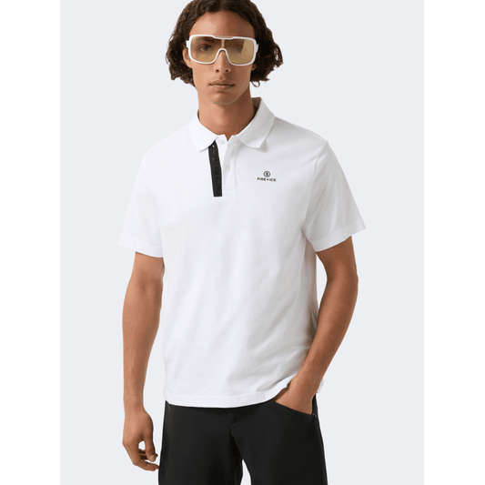 Fire And Ice Ramon4 Men Lifestyle Polo Short Sleeve White - Medaid