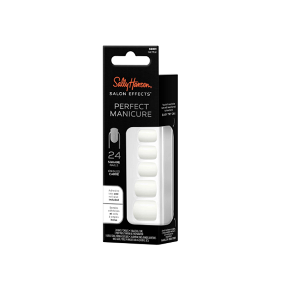 Sally Hansen Salon Effect Perfect Fake Nails Kit Square Get Mode - Medaid