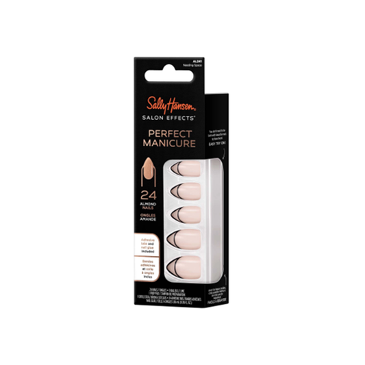 Sally Hansen Salon Effect Perfect Fake Nails Kit Almond Needing Space - Medaid