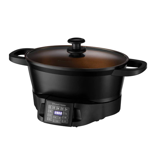 Russell Hobbs Good-to-Go Multicooker - 8 Versatile Functions including Slow Cooker, Sous Vide, Rice and Food Steamer, Black, 750 Watt - Medaid