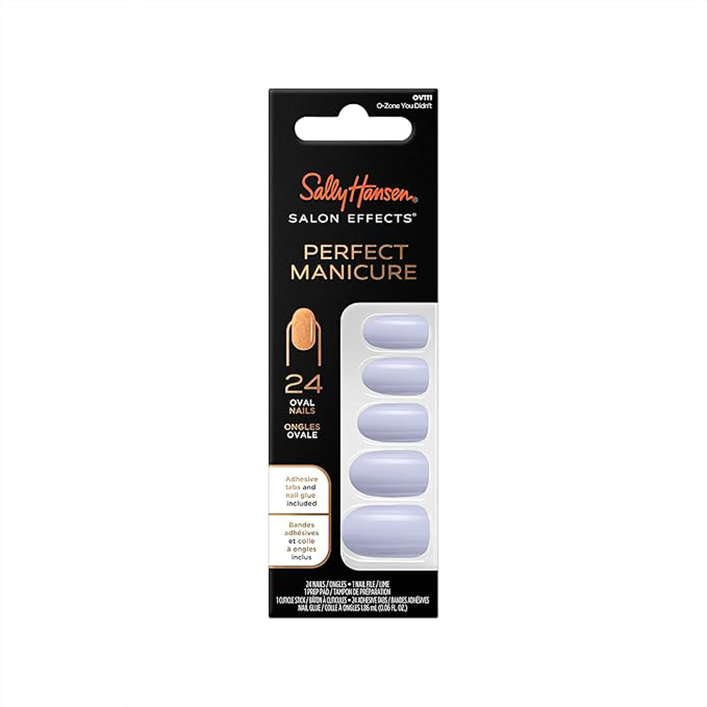 Sally Hansen Salon Effect Perfect Fake Nails Kit Oval O-Zone You Didn'T - Medaid