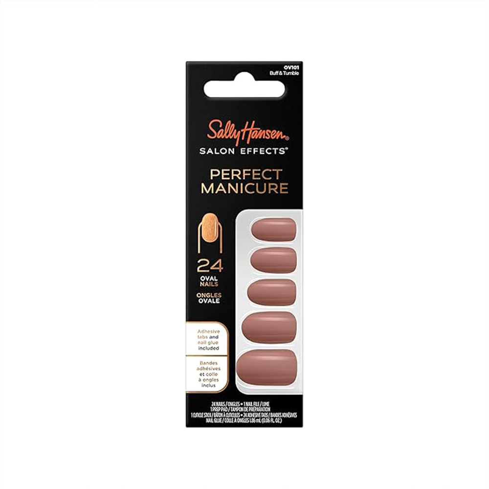 Sally Hansen Salon Effect Perfect Fake Nails Kit Oval Buff & Trumble - Medaid