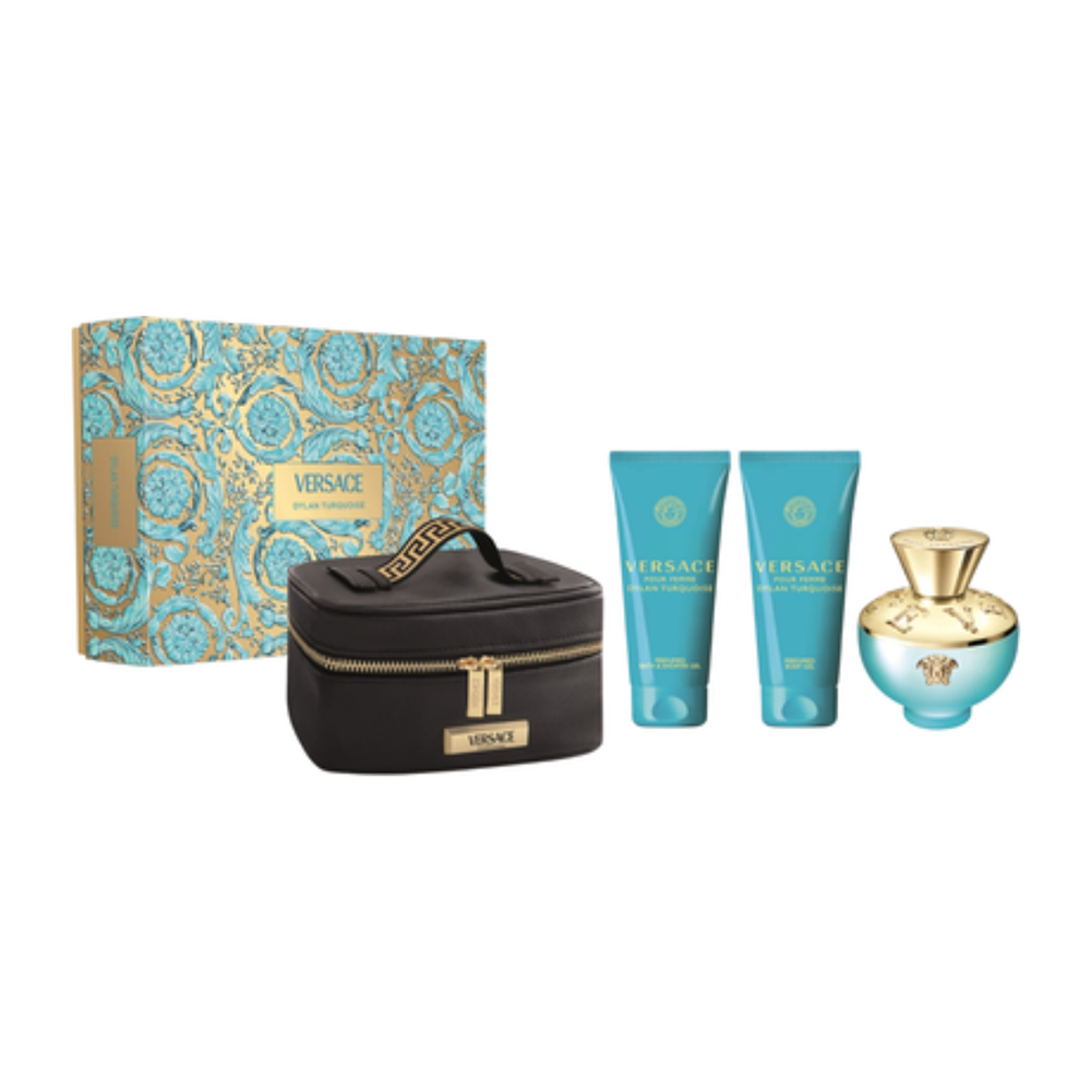 Versace Dylan Turquoise Eau De Toielette Coffret - Medaid