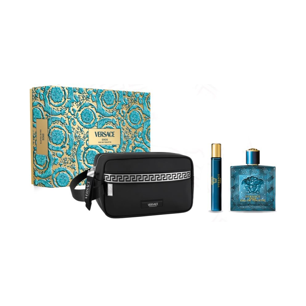 Versace Eros Homme Eau De Toielette Gift Set - Medaid