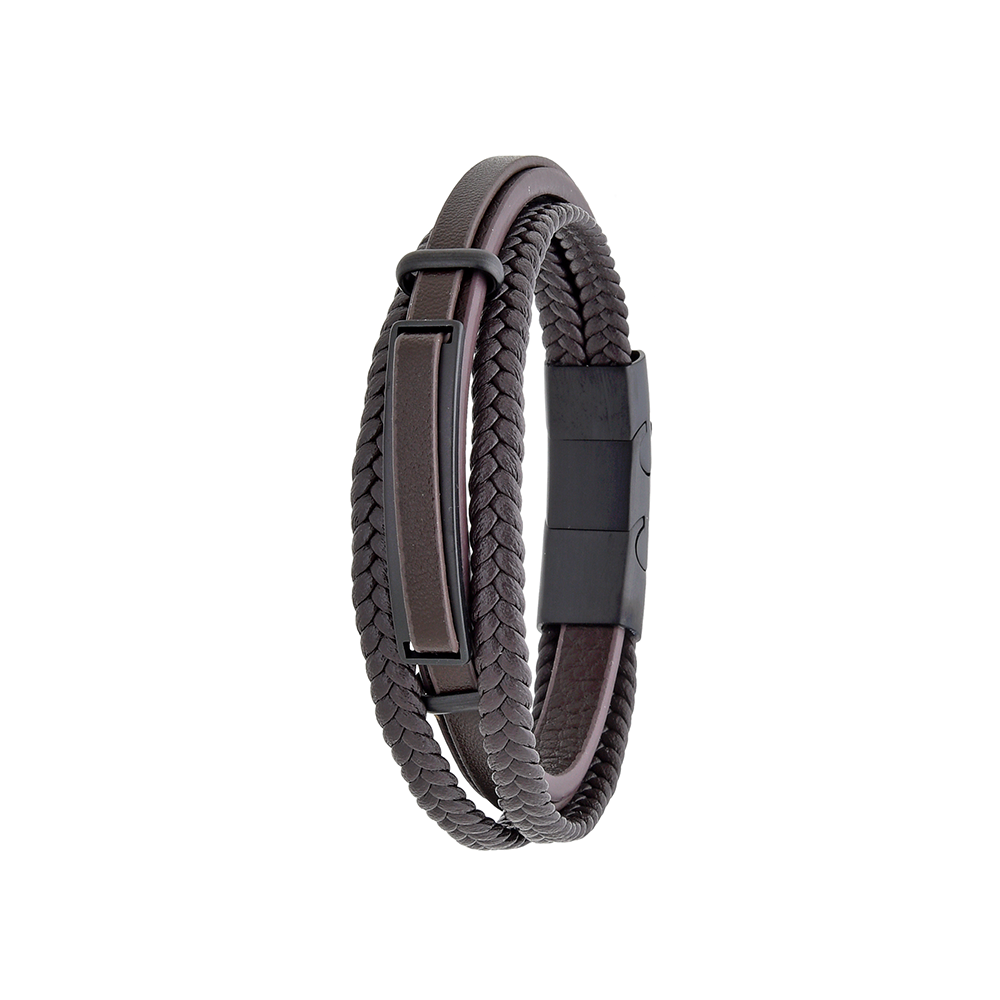 Polo Exchange Men Bracelet ST46-DSC0063 Coffee - Medaid