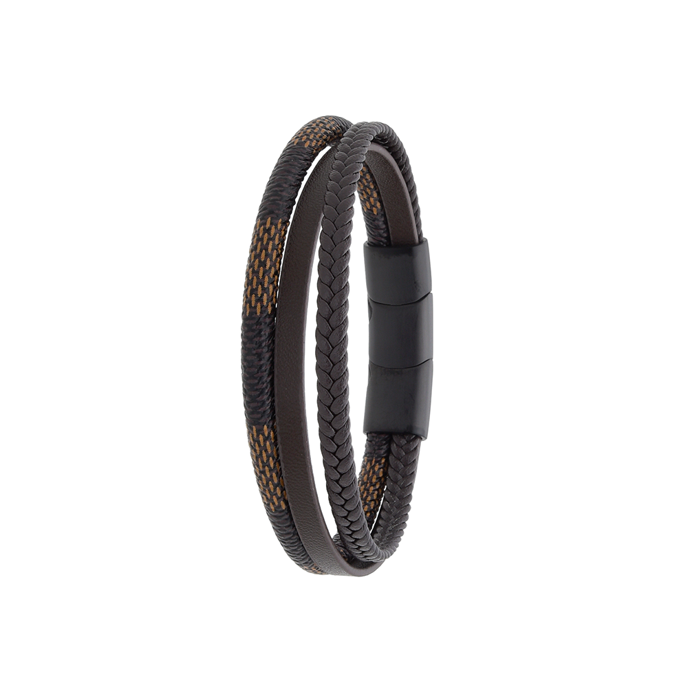 Polo Exchange Men Bracelet ST46-_DSC0176 Coffee - Medaid