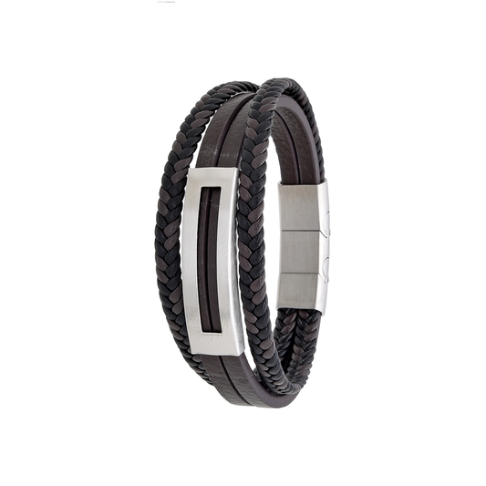Polo Exchange Men Bracelet ST46-DSC0167 Black - Medaid