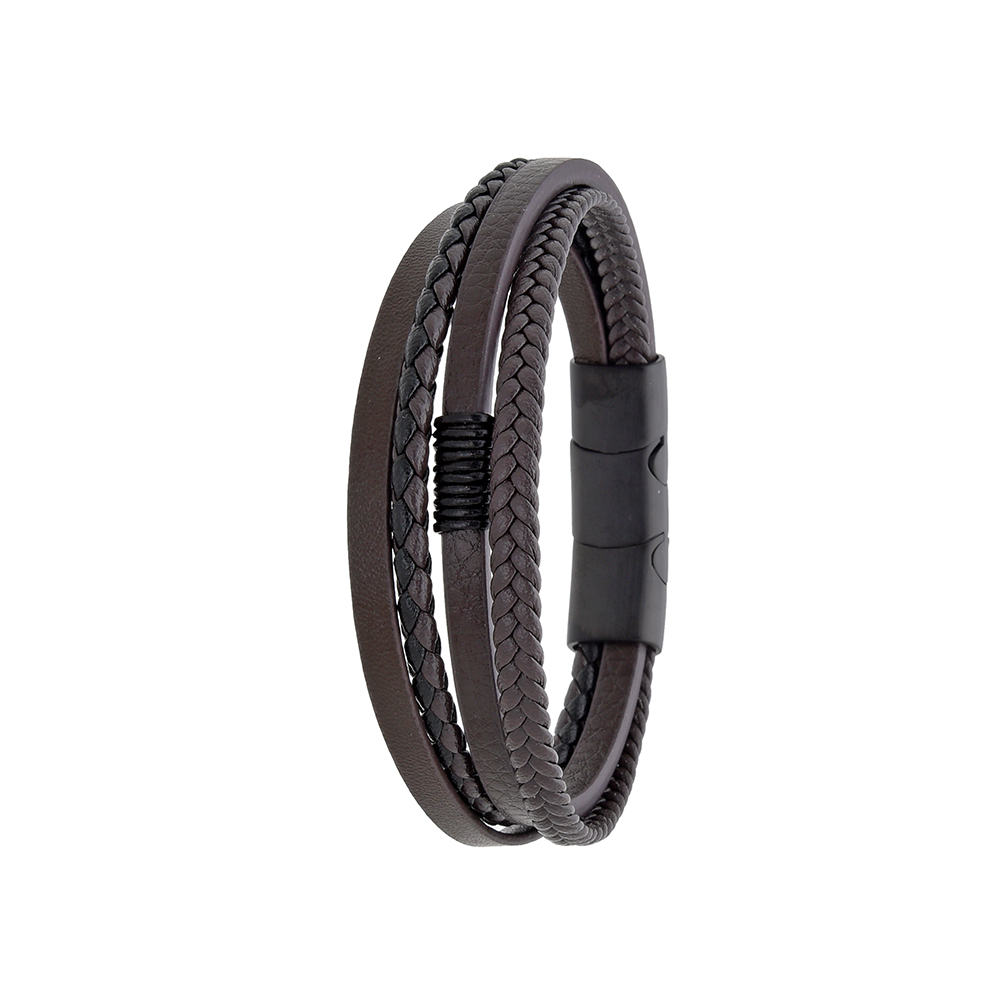 Polo Exchange Men Bracelet ST46-DSC0173 Coffee - Medaid