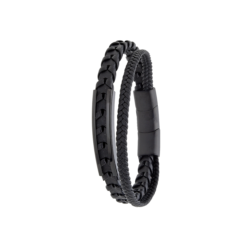 Polo Exchange Men Bracelet ST46-DSC0157 Black - Medaid