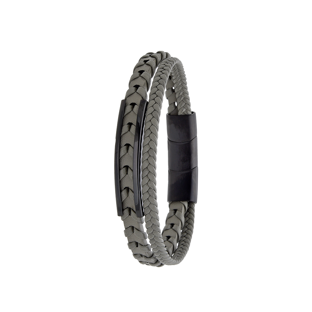 Polo Exchange Men Bracelet ST46-DSC0168 Grey - Medaid
